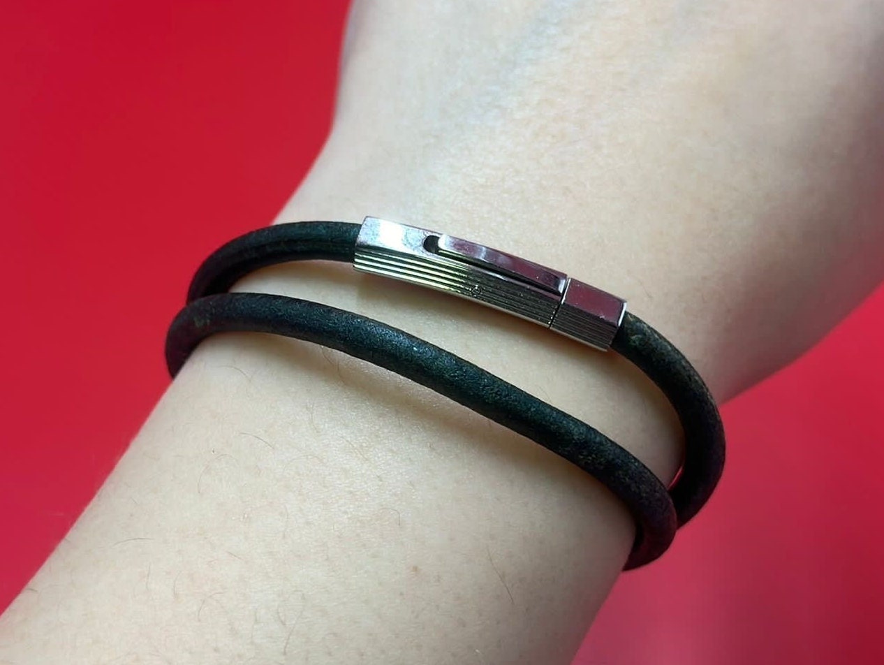 RC0219>>304 Stainless steel 4mm cord bayonet clasp, 4mm round cord clasp