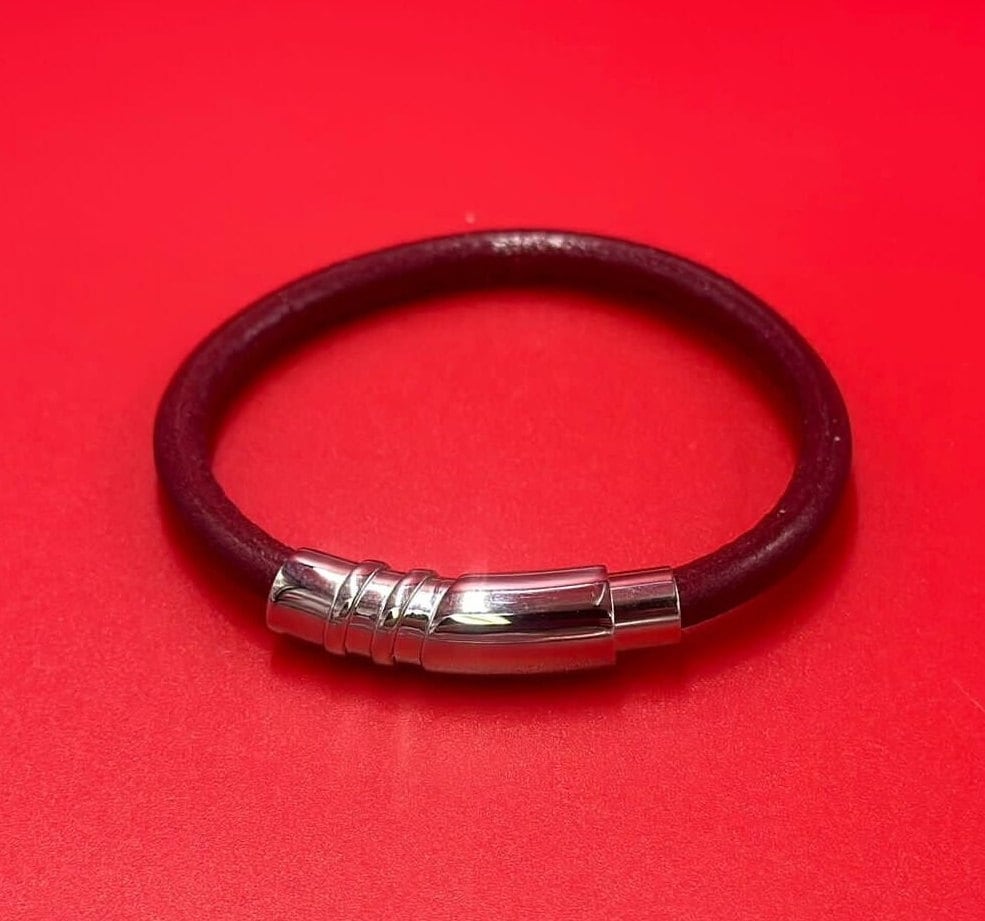 RC0222>>304 Stainless steel 6mm clasp, round cord clasp, 6mm cord clasp,  Qty1
