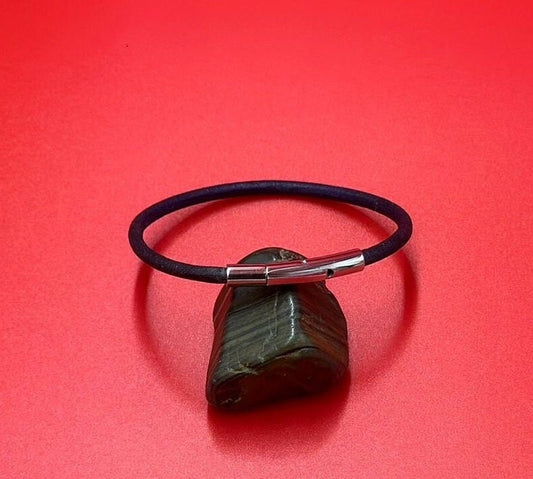 RC0226>>304 Stainless steel clasp for 3mm round cord, round leather cord bayonet clasp qty1