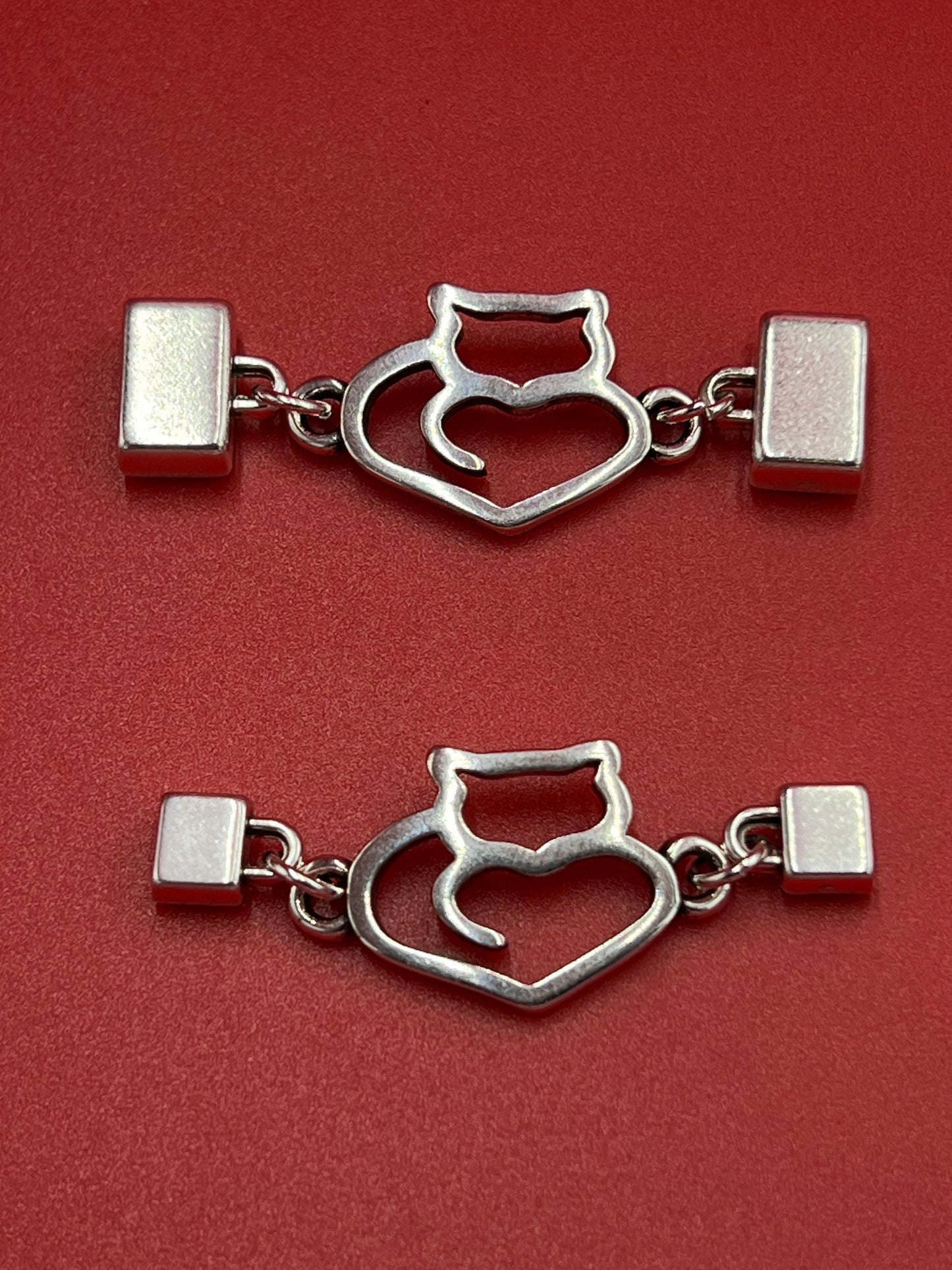 C0181>>MADE in EUROPE Zamak cat connector, 10mm or 5mm cord connector, Qty 1