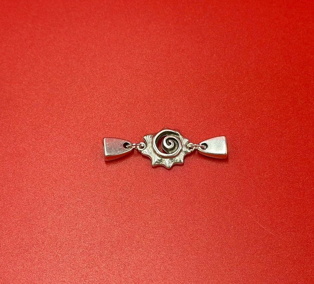 C0189>>MADE in EUROPE Zamak Nautilus connector, 5mm flat cord Nautilus connector, Qty1