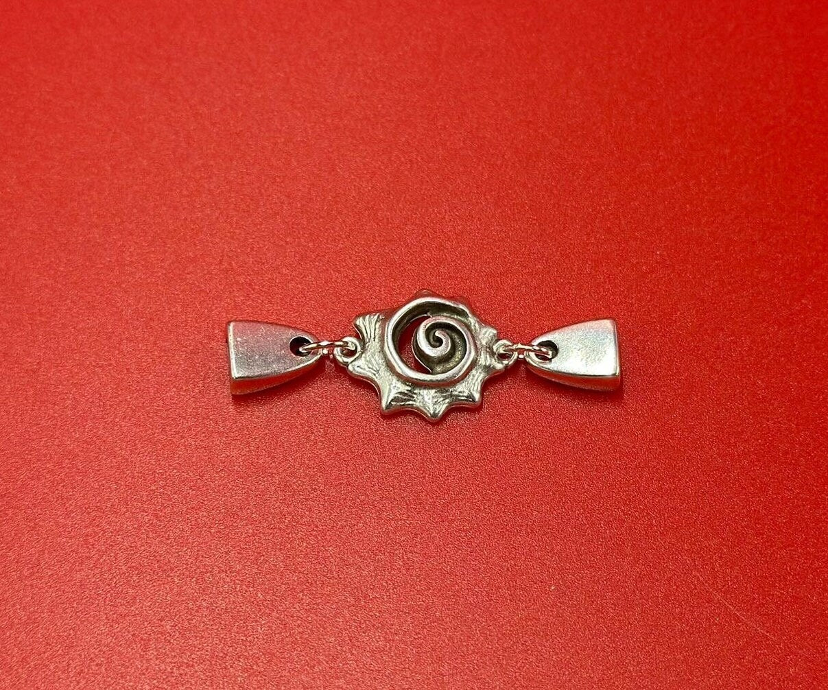 C0189>>MADE in EUROPE Zamak Nautilus connector, 5mm flat cord Nautilus connector, Qty1