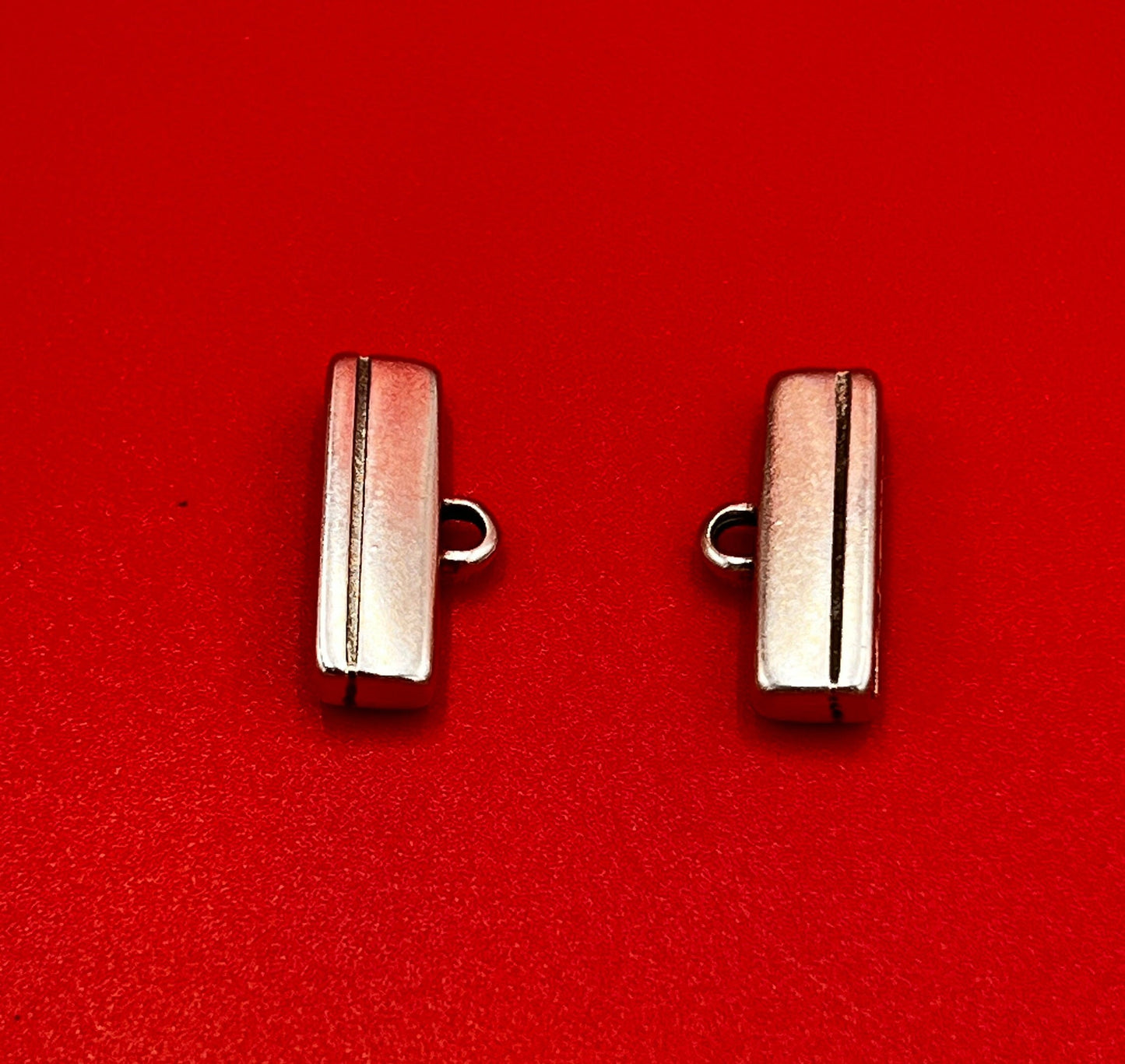 FC0429>> MADE in EUROPE 2 Zamak cord end caps for 20mm cord, 20mm Zamak cord ends, Qty 2