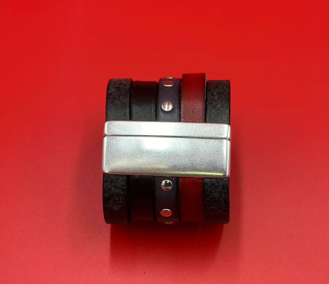 FC0430>>MADE in EUROPE flat cord magnetic clasp, 50mm flat cord clasp, large magnetic clasp qty1