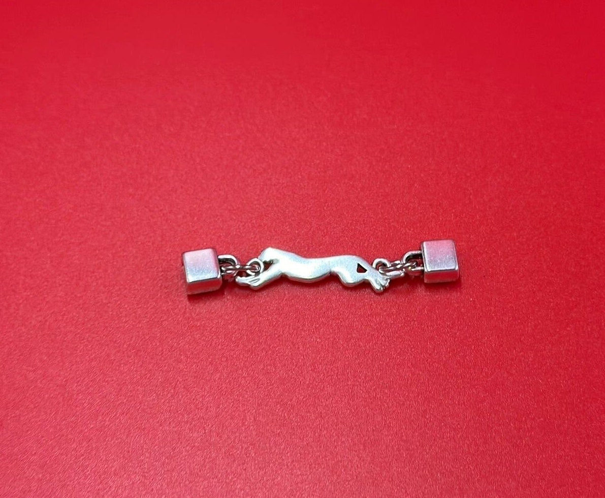 C0191>>MADE in EUROPE Zamak cheetah connector, 5mm flat cord cheetah connector, qty1