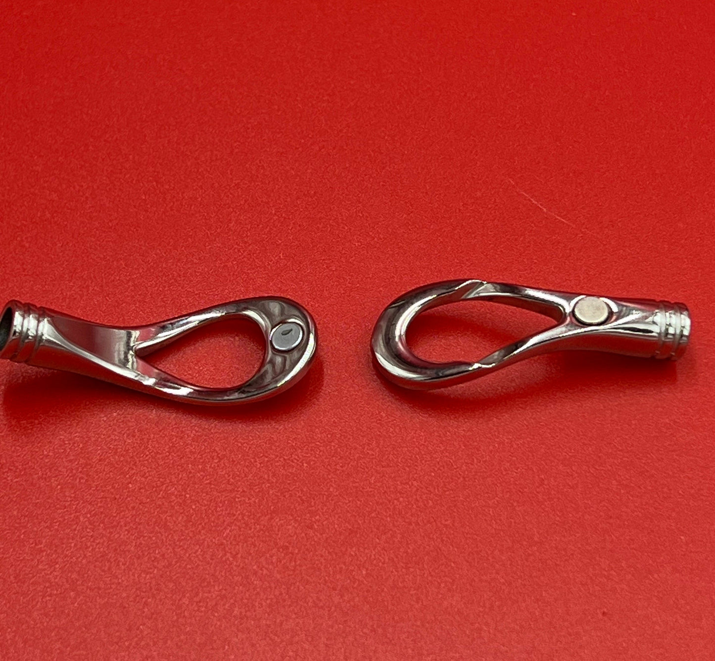 RC0109>>304 Stainless steel loop in loop clasp, 5mm stainless steel clasp, 5mm cord clasp  Qty1