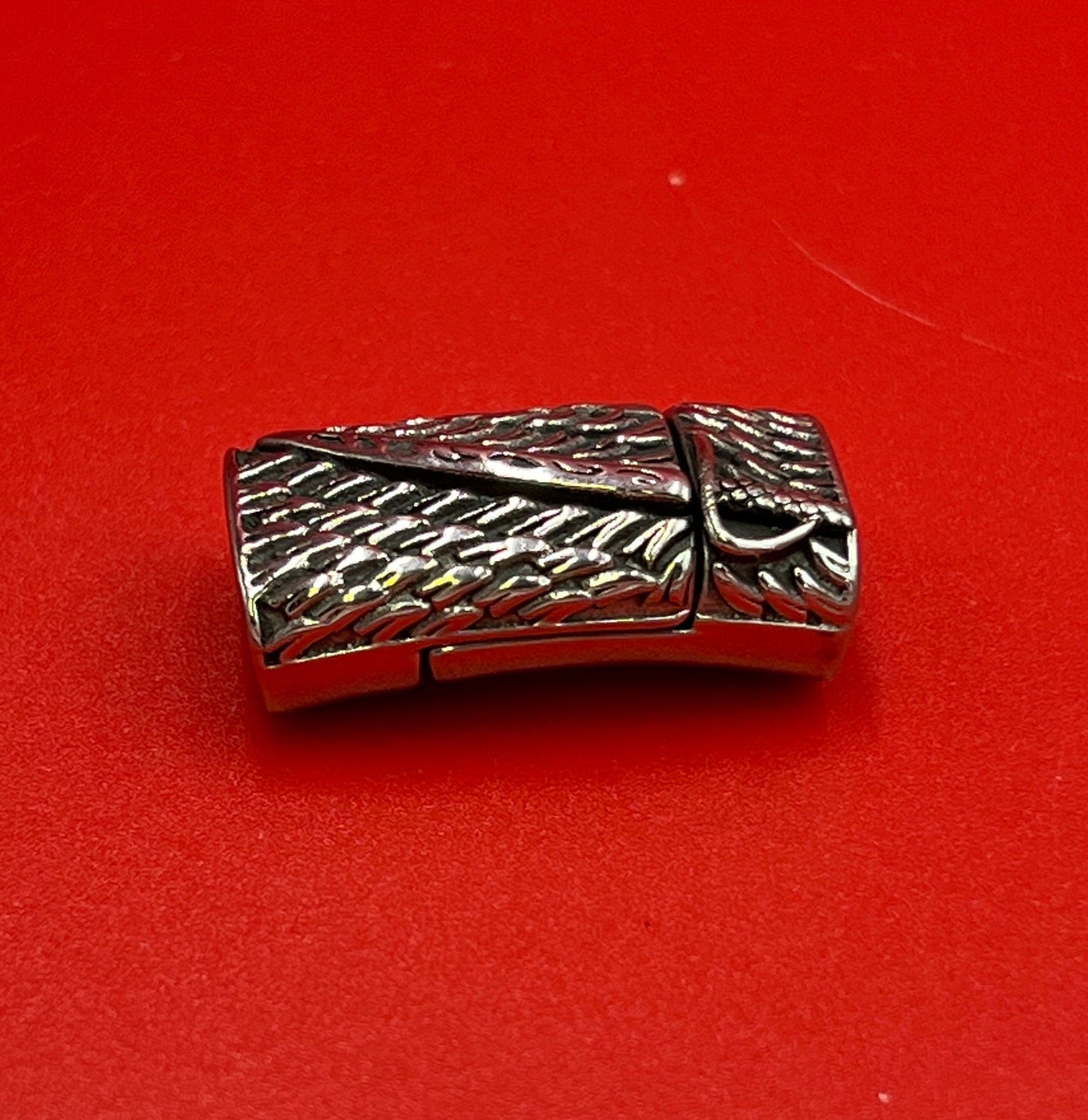 LC0036>> 304 Stainless steel clasp, 10x6mm licorice cord clasp, Stainless steel clasp for licorice cord