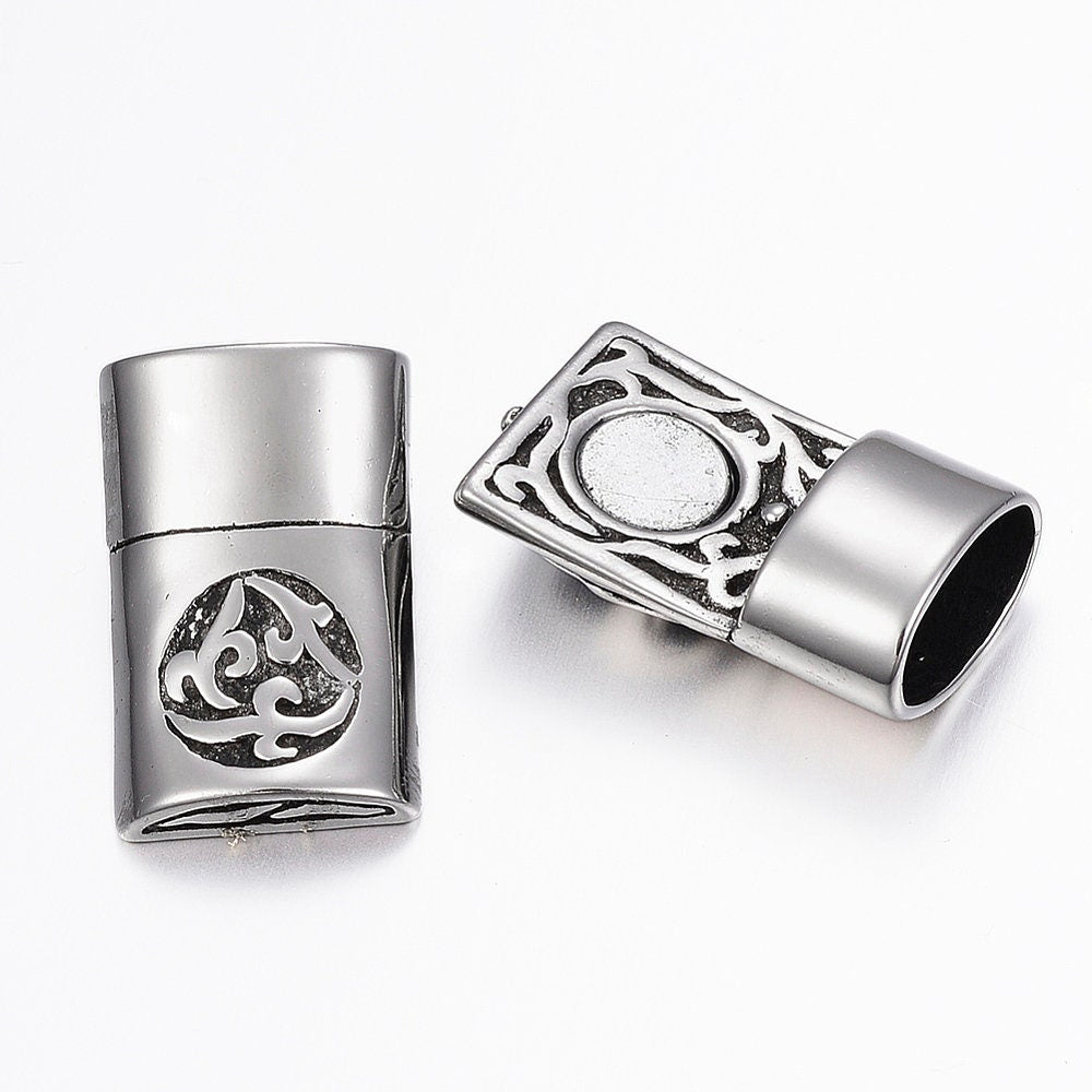 LC0040>> 304 Stainless steel anchor clasp, licorice cord clasp, Stainless steel clasp for licorice cord