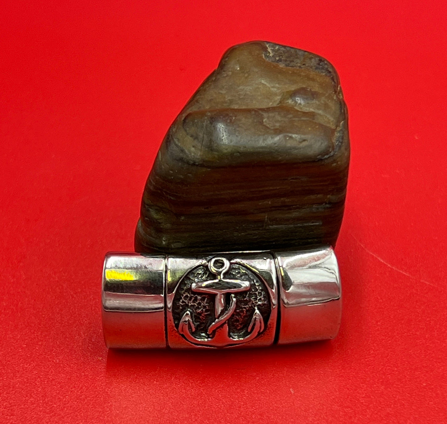 LC0040>> 304 Stainless steel anchor clasp, licorice cord clasp, Stainless steel clasp for licorice cord