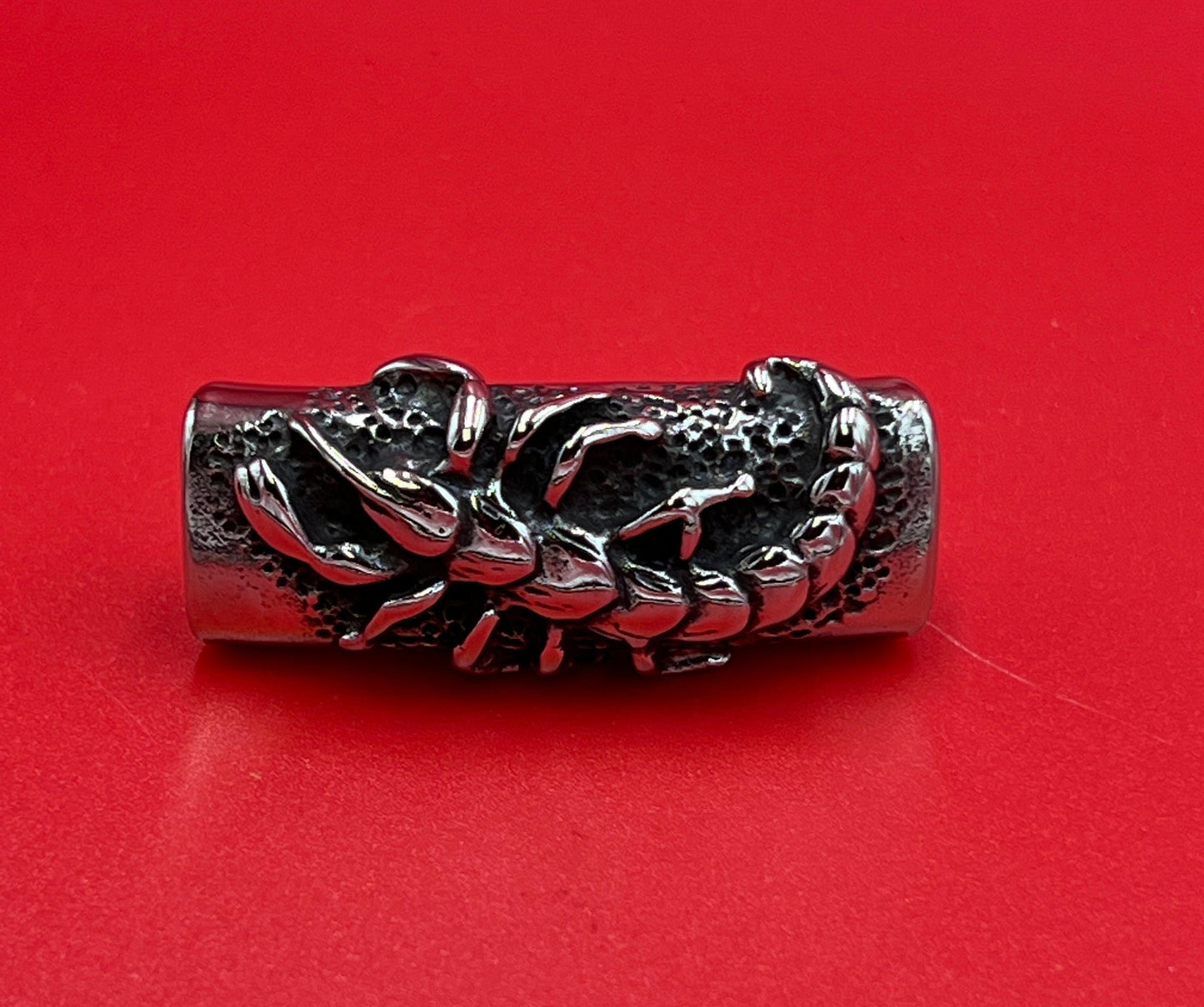 LS0108>>304 Stainless steel slider tube, licorice scorpion slider, licorice cord slider, licorice scorpion slider tube.