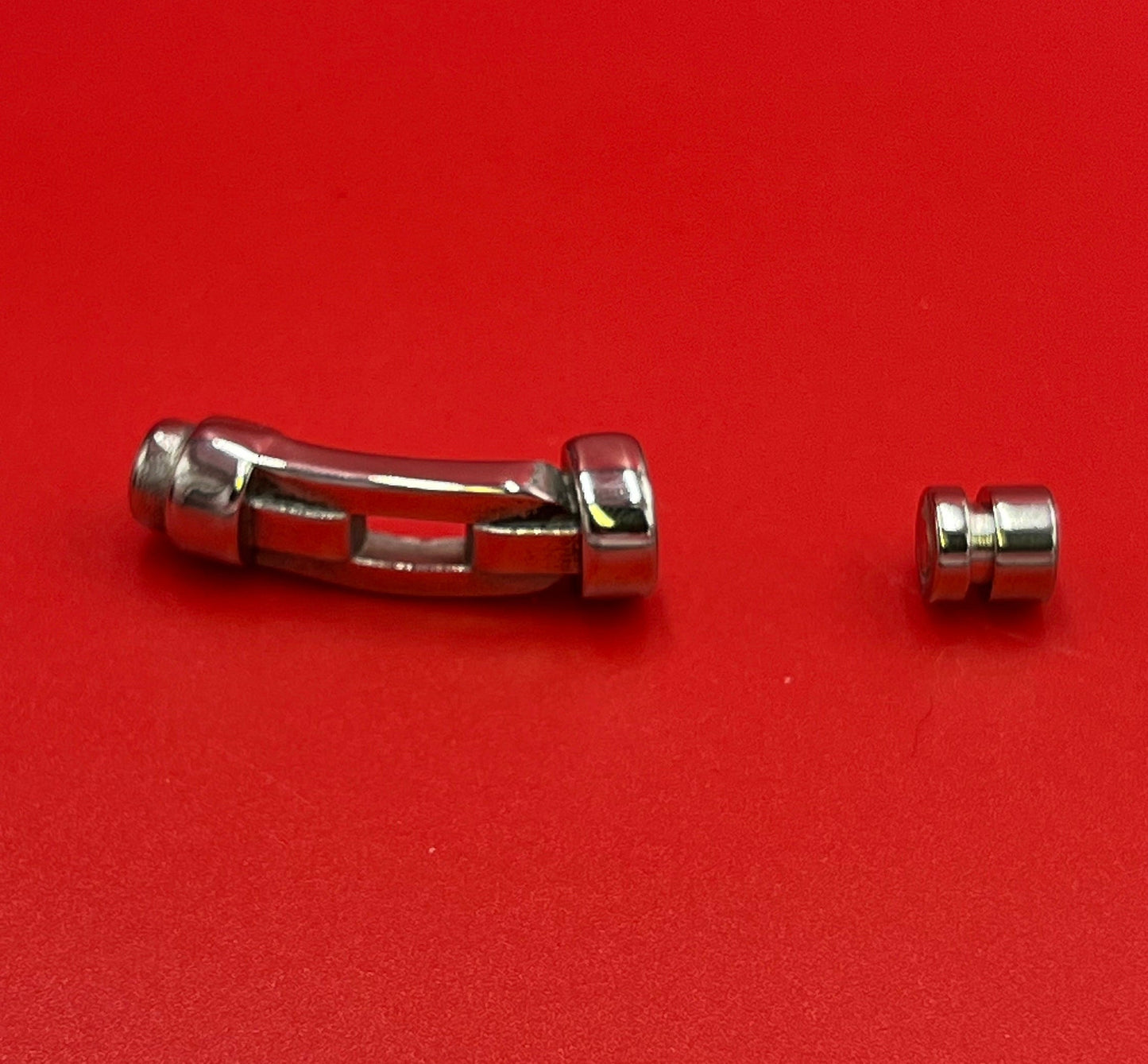 RC0215>>304 stainless steel clasp for 5mm round cord, 5mm cord clasp, 5mm round cord clasp qty1
