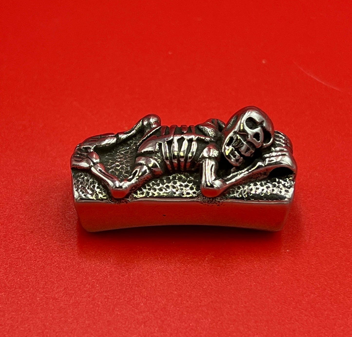 LS0109>>316 Stainless steel slider tube, licorice skeleton slider, licorice cord slider, licorice skeleton slider tube.