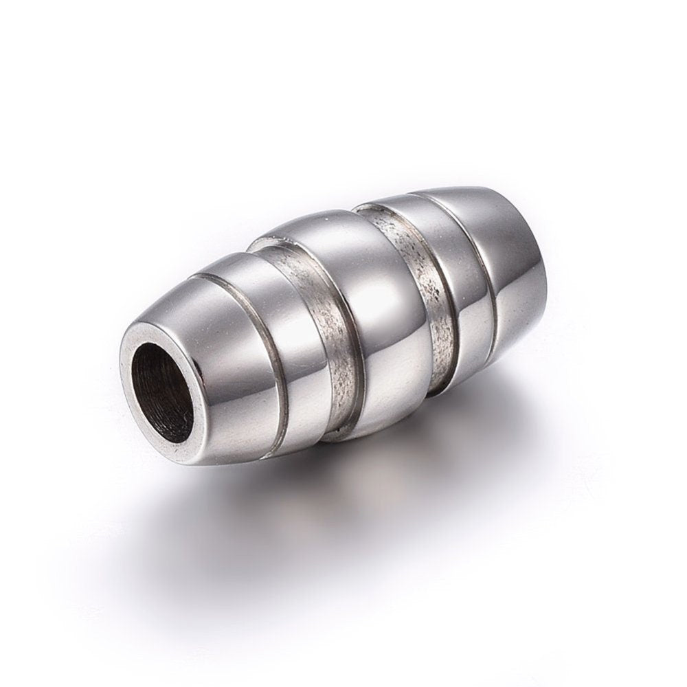 RC0218>>304 Stainless steel 4mm cord clasp, 4mm round cord clasp