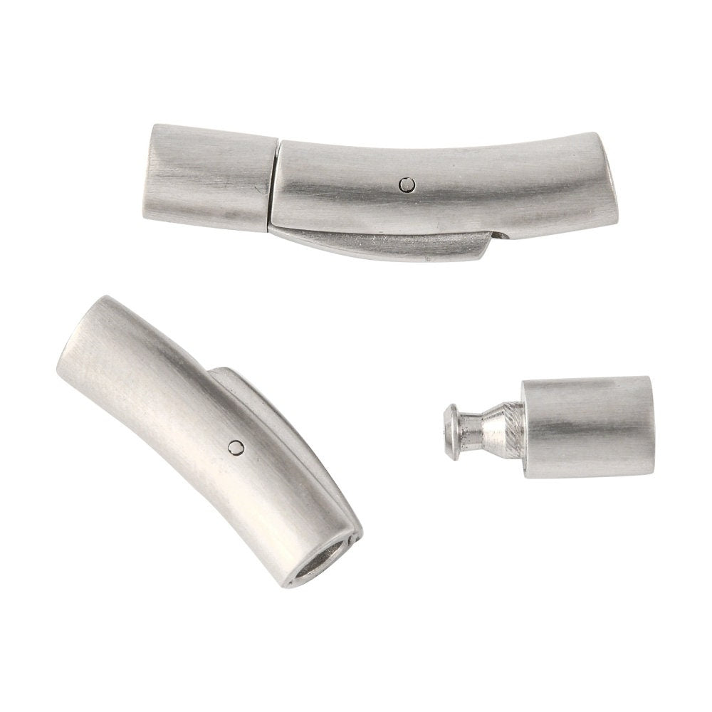 RC0223>>304 Stainless steel 4mm cord bayonet clasp, 4mm round cord clasp