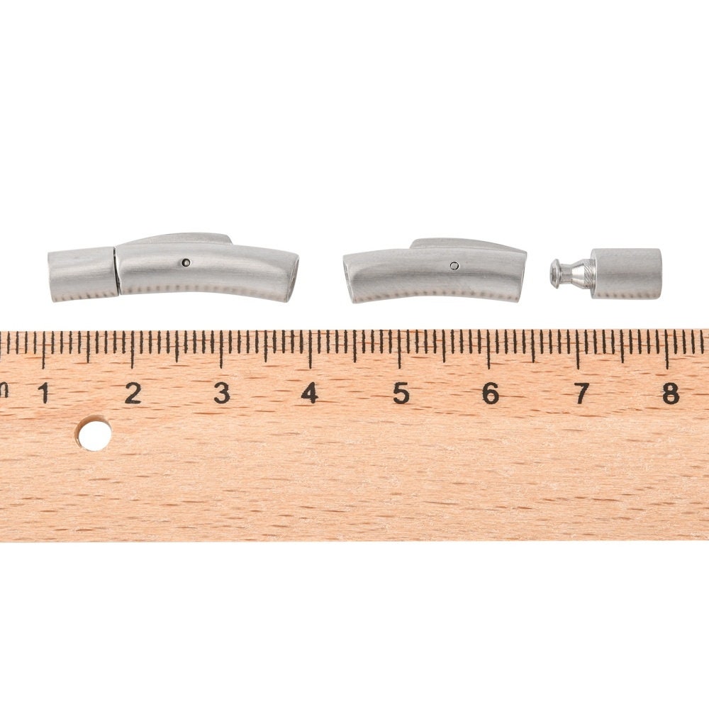 RC0223>>304 Stainless steel 4mm cord bayonet clasp, 4mm round cord clasp