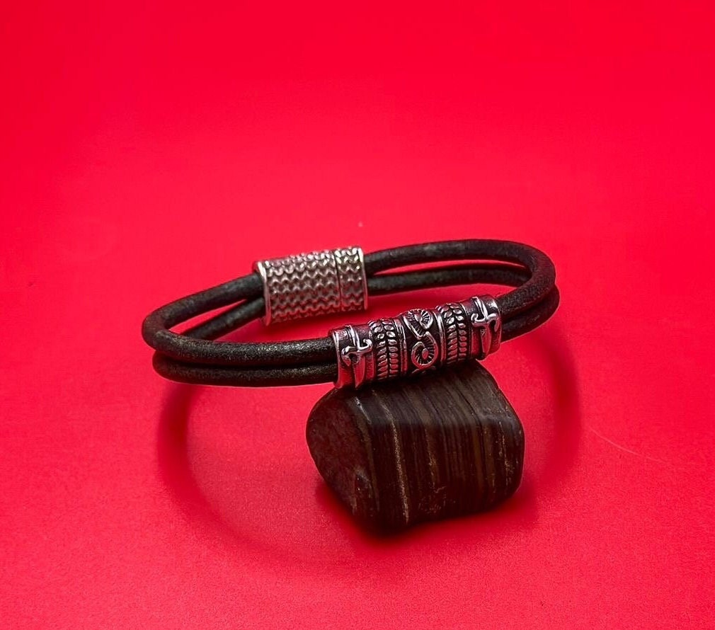 RS0190>> 304 Stainless steel engraved slider, 8x4mm stainless steel slider,  slider for double 4mm round cord