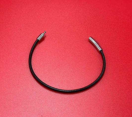 RC0226>>304 Stainless steel clasp for 3mm round cord, round leather cord bayonet clasp qty1