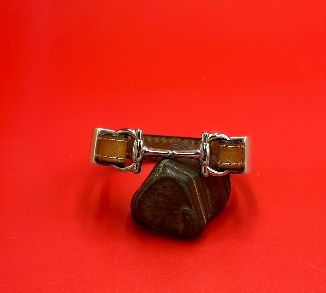 C0200>>304 Stainless steel stirrup connector, snuffle bit connector for 10mm flat cord Qty1