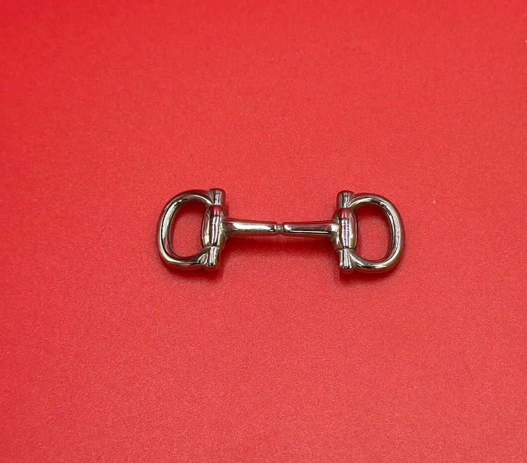 C0200>>304 Stainless steel stirrup connector, snuffle bit connector for 10mm flat cord Qty1