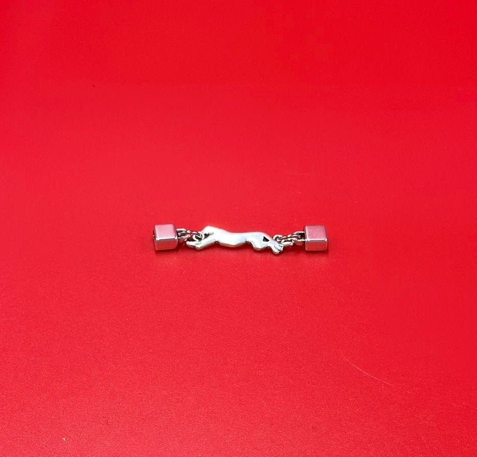C0191>>MADE in EUROPE Zamak cheetah connector, 5mm flat cord cheetah connector, qty1