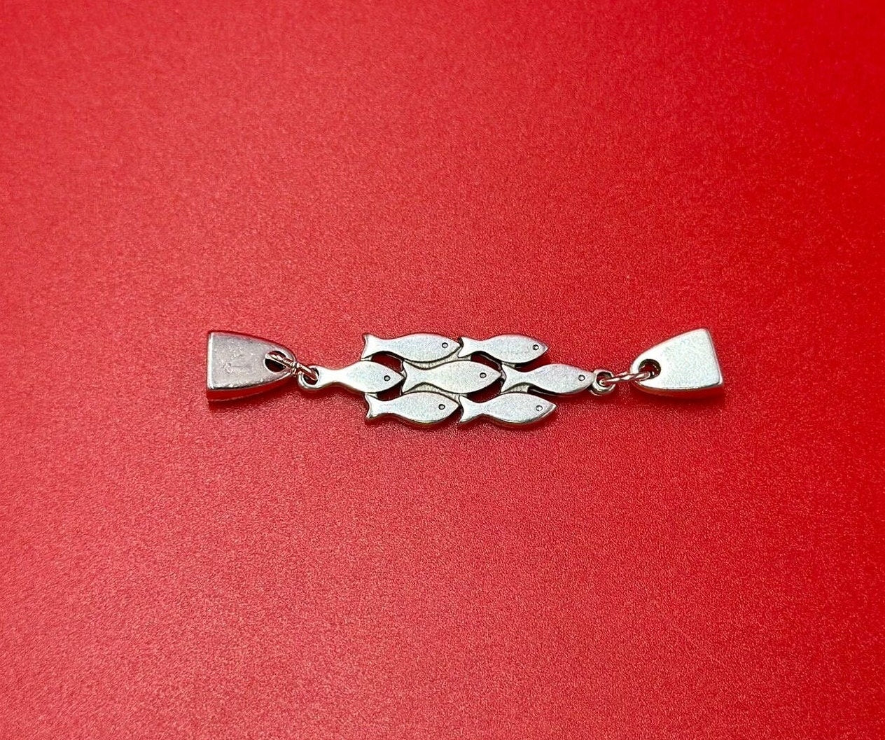 C0196>>MADE in EUROPE Zamak fish connector, 5mm flat cord fish connector, Qty1