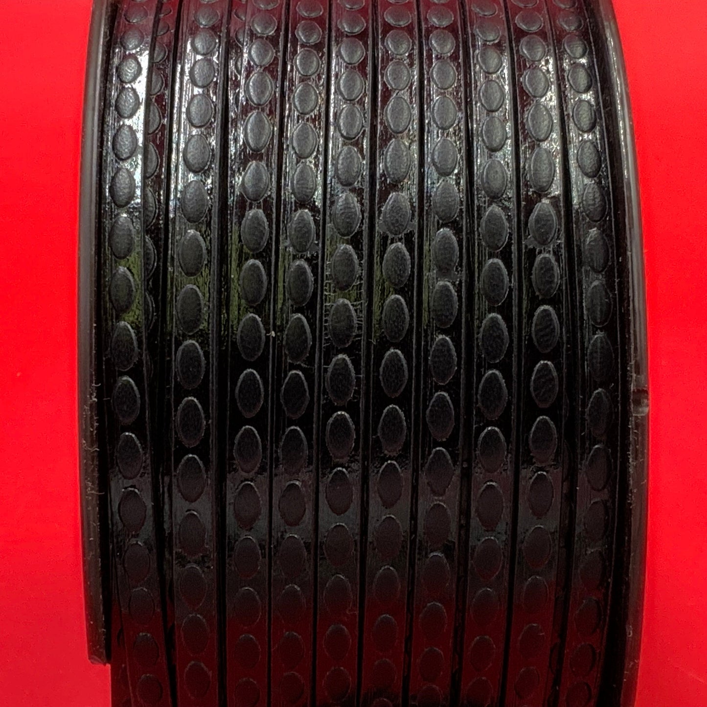 MADE in EUROPE 24" flat leather cord, oval embossed 5mm leather cord, genuine leather cord