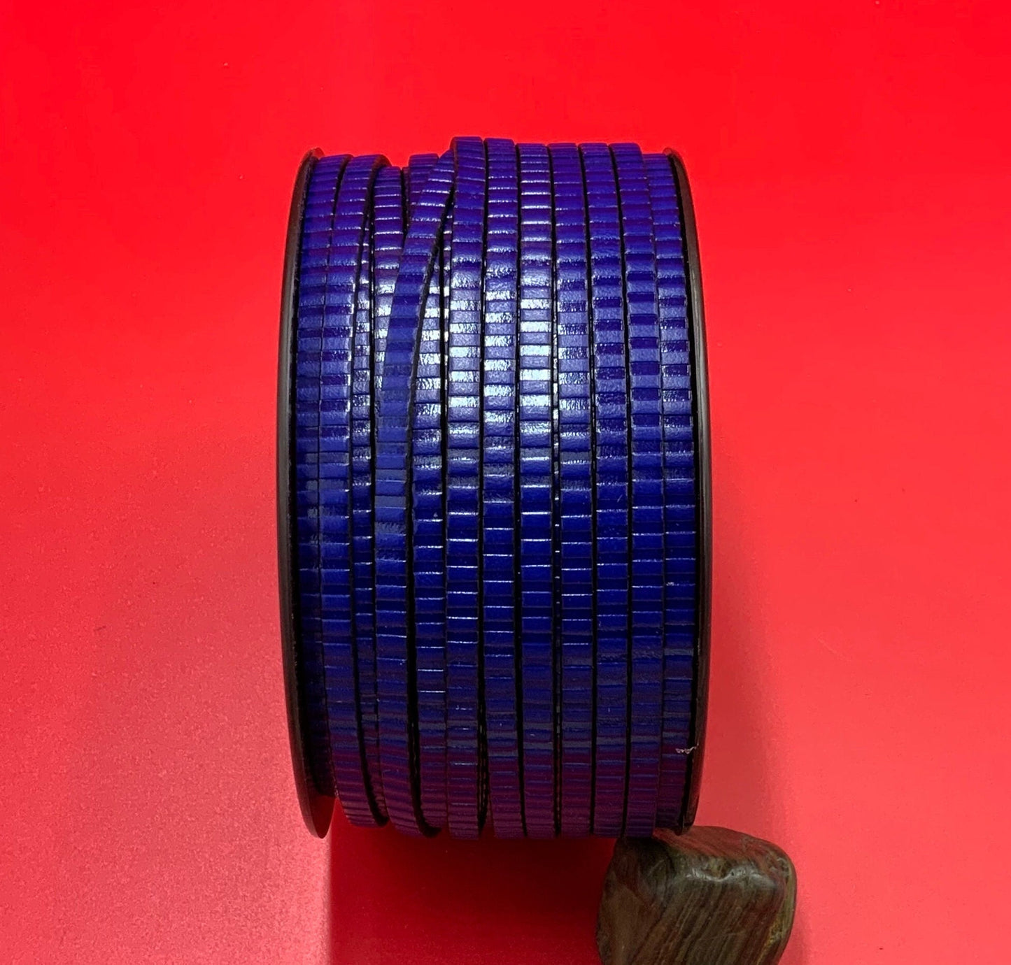 MADE in EUROPE 24" flat leather cord, 5mm embossed leather cord, 5mm embossed leather cord