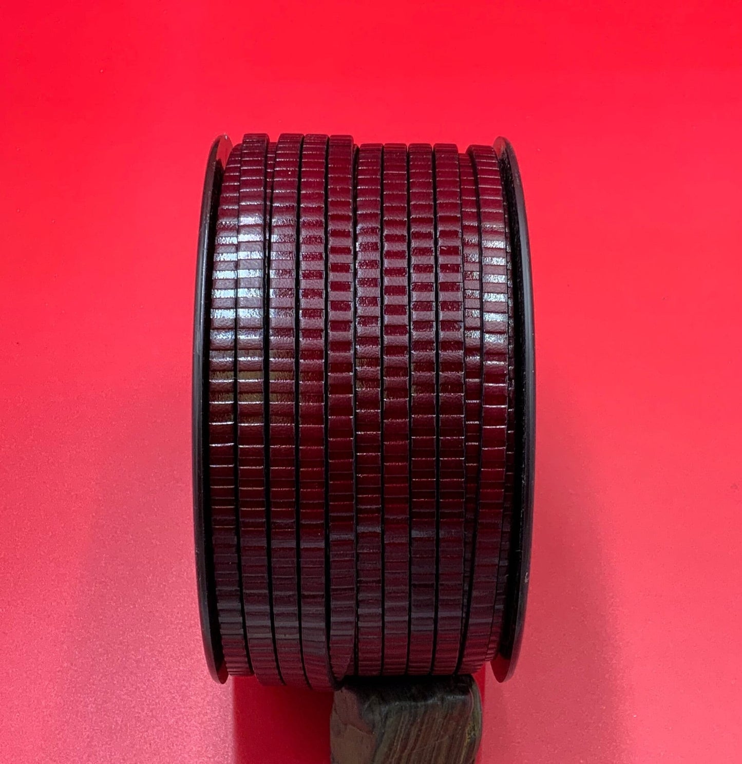 MADE in EUROPE 24" flat leather cord, 5mm embossed leather cord, 5mm embossed leather cord