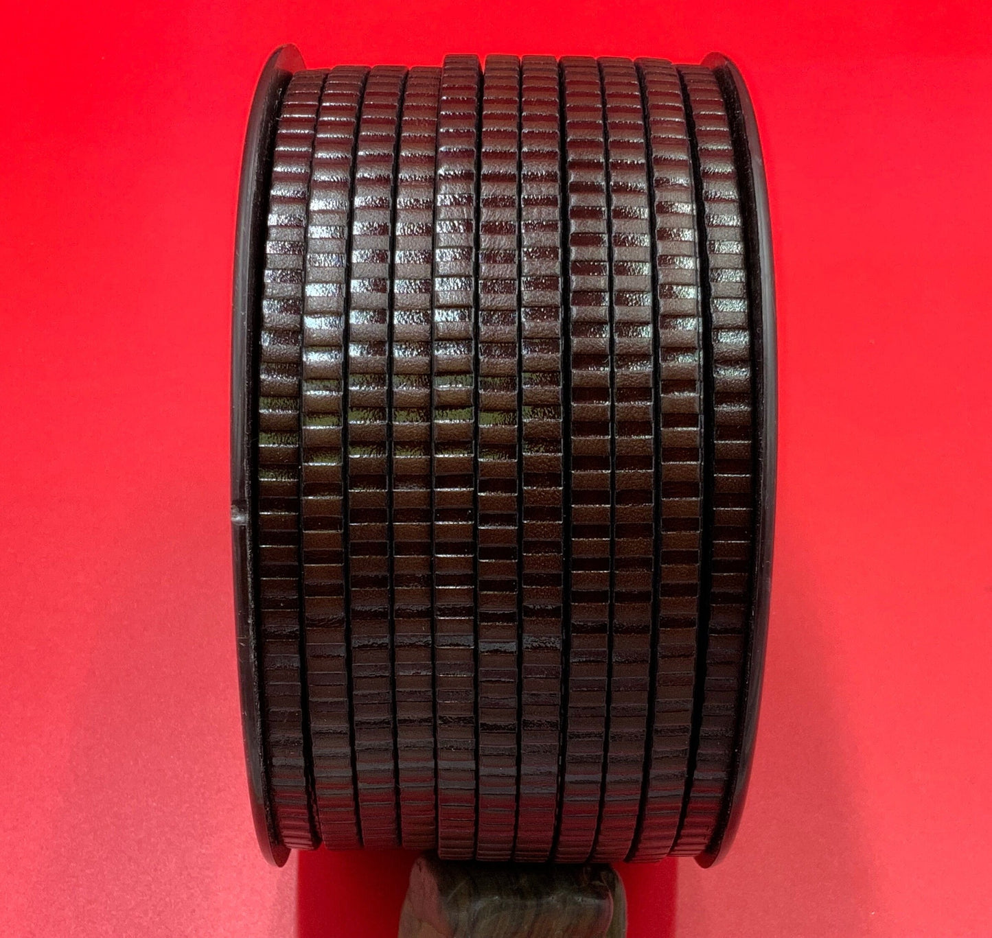 MADE in EUROPE 24" flat leather cord, 5mm embossed leather cord, 5mm embossed leather cord