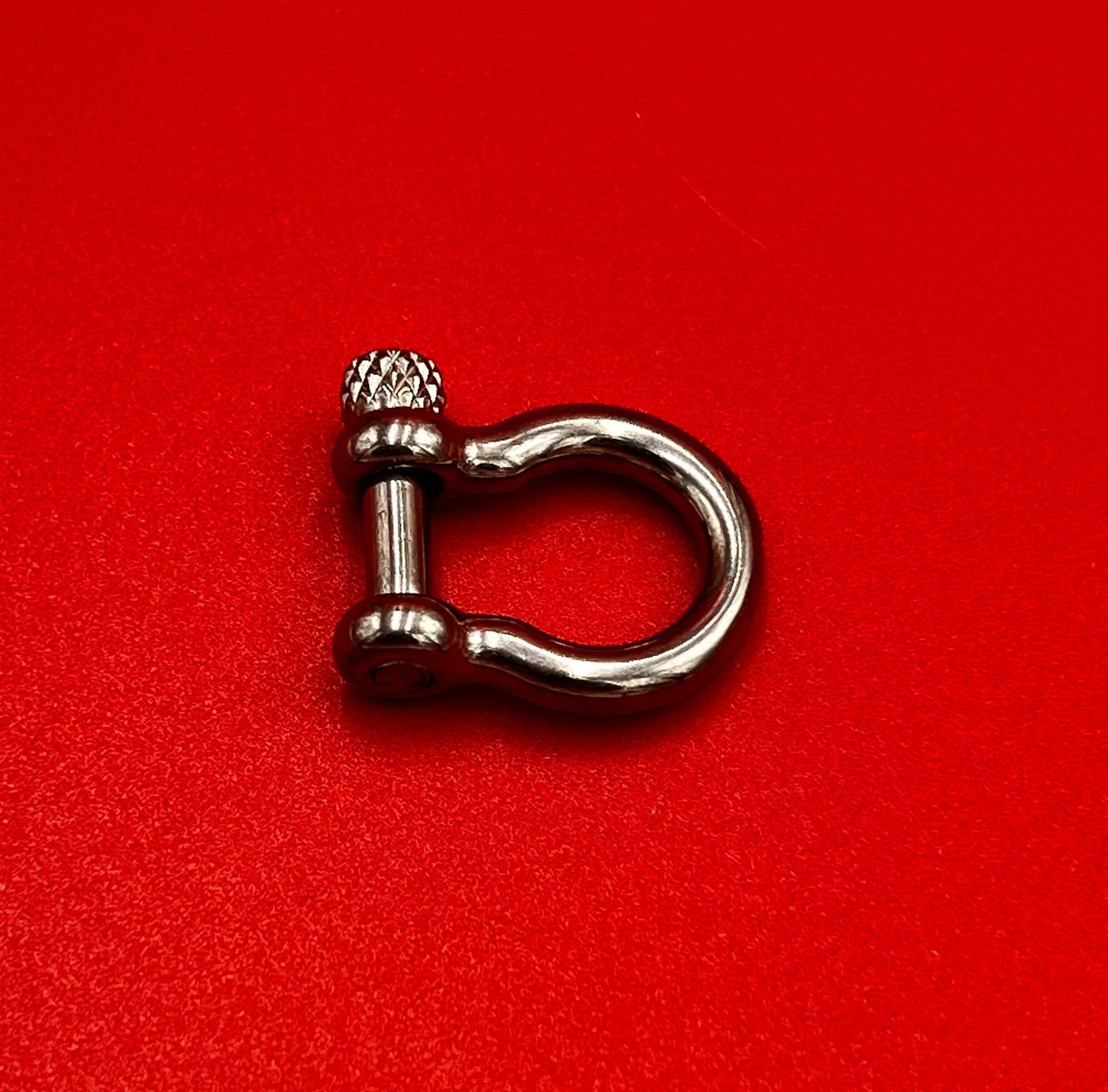 FC0433>>304 Stainless steel anchor shackle clasp for 10mm flat cord,  Qty1