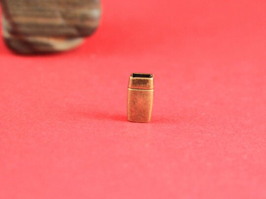 FC0152>>MADE in EUROPE zamak tiny clasp, 5mm flat cord clasp, flat cord clasp Qty1