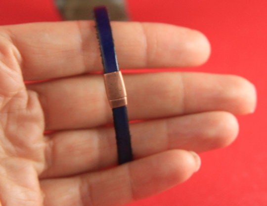 FC0152>>MADE in EUROPE zamak tiny clasp, 5mm flat cord clasp, flat cord clasp Qty1