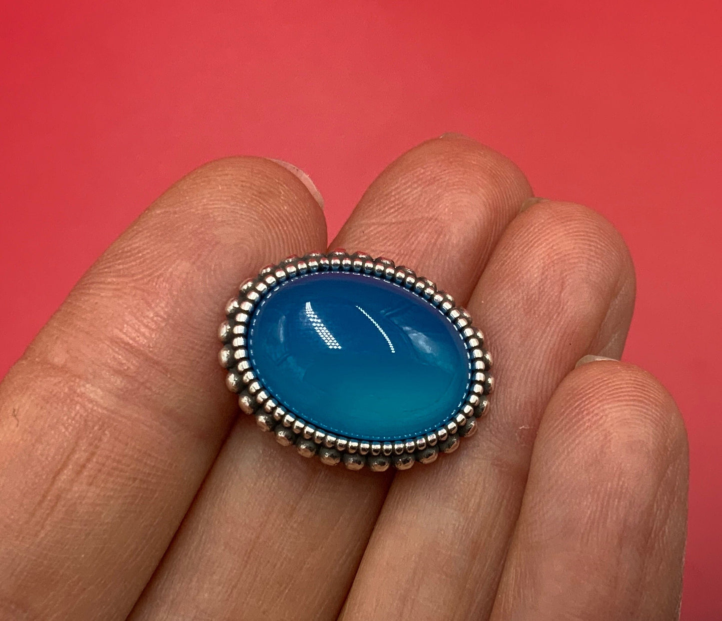 FS0551>>MADE IN EUROPE zamak oval slider with natural gemstone, 10mm flat cord slider with natural stone cabochon, Qty1