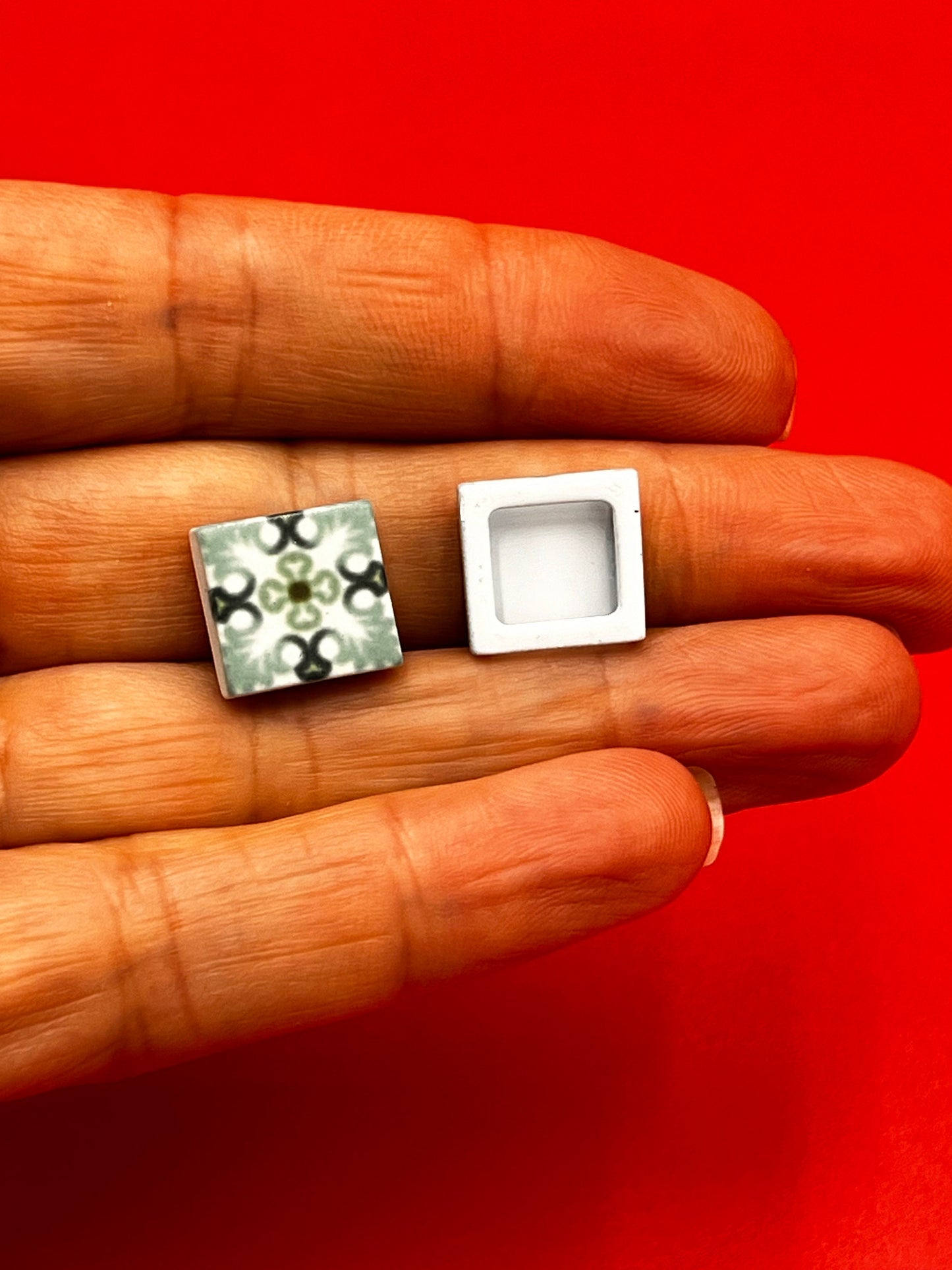 FS0399>> MADE IN EUROPE 2 acrylic square sliders, slider for flat cord, 10mm flat cord slider, Qty2