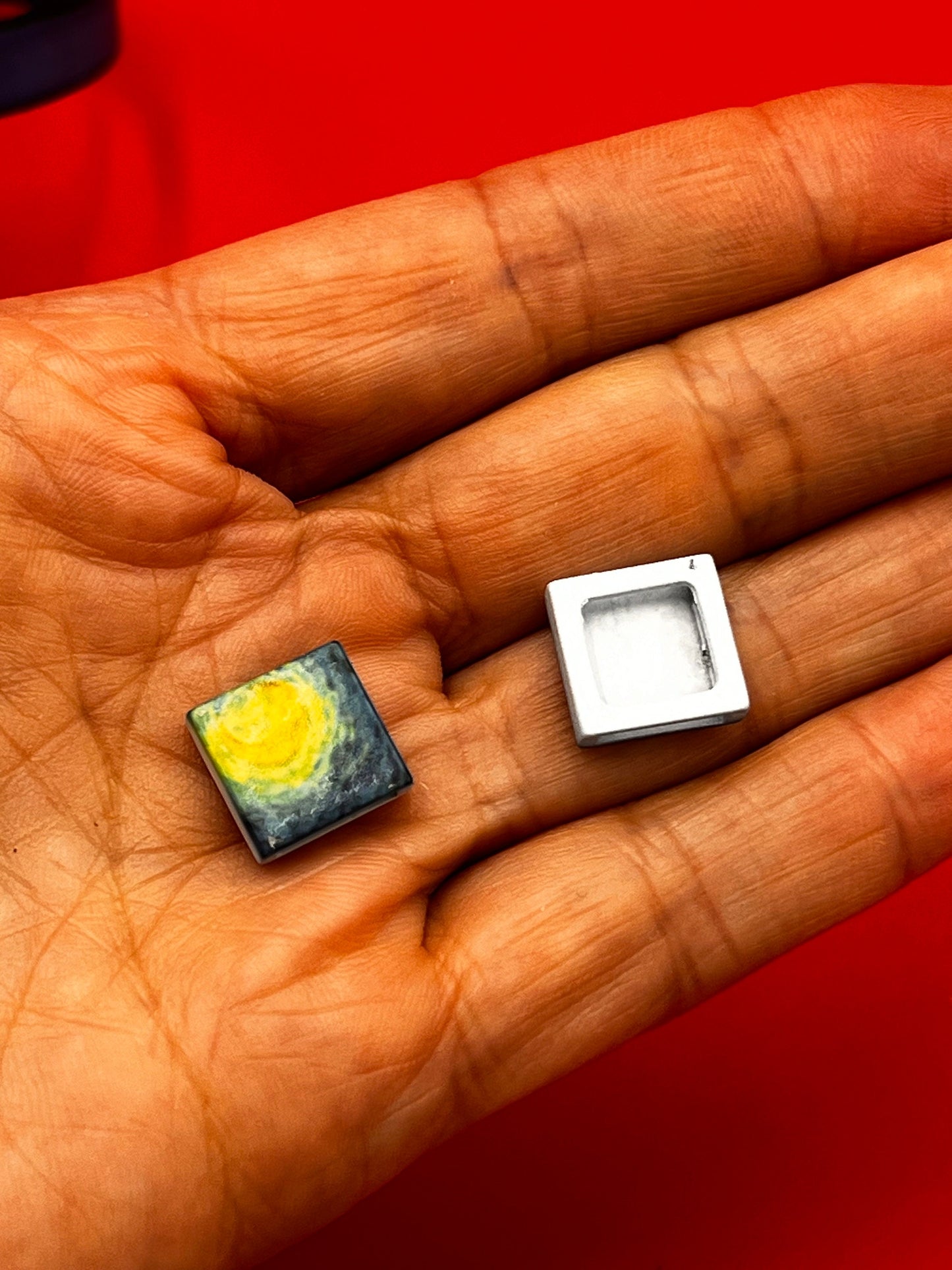 FS0397>> MADE IN EUROPE 2 acrylic square sliders, slider for flat cord, 10mm flat cord slider, Qty2