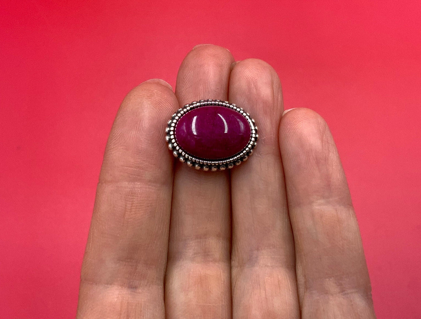 FS0551>>MADE IN EUROPE zamak oval slider with natural gemstone, 10mm flat cord slider with natural stone cabochon, Qty1