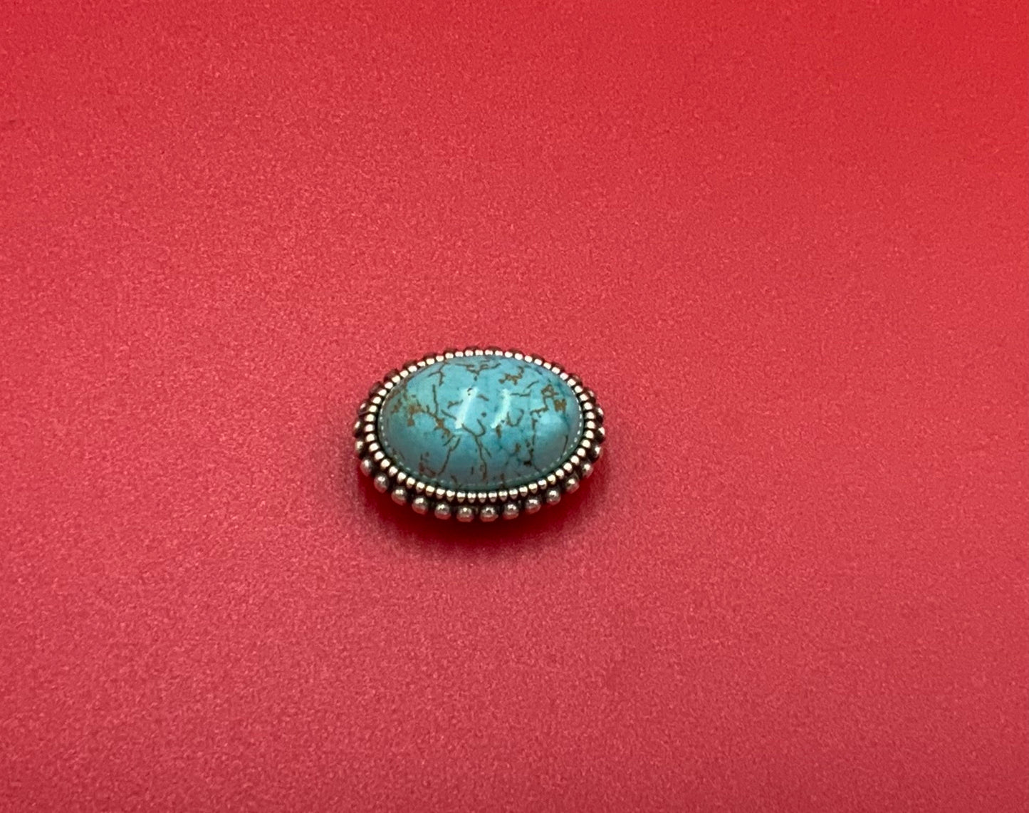 FS0551>>MADE IN EUROPE zamak oval slider with natural gemstone, 10mm flat cord slider with natural stone cabochon, Qty1