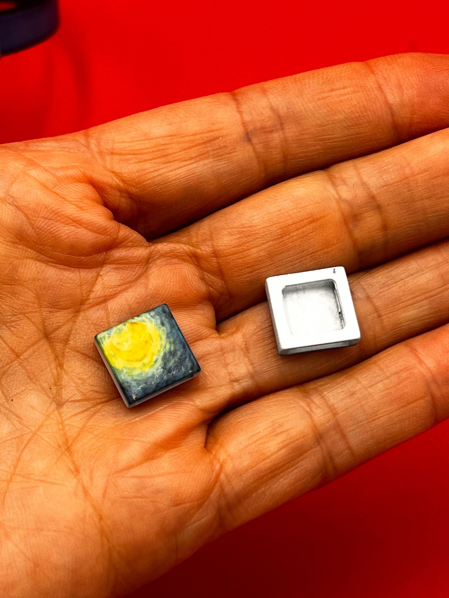 FS0397>> MADE IN EUROPE 2 acrylic square sliders, slider for flat cord, 10mm flat cord slider, Qty2