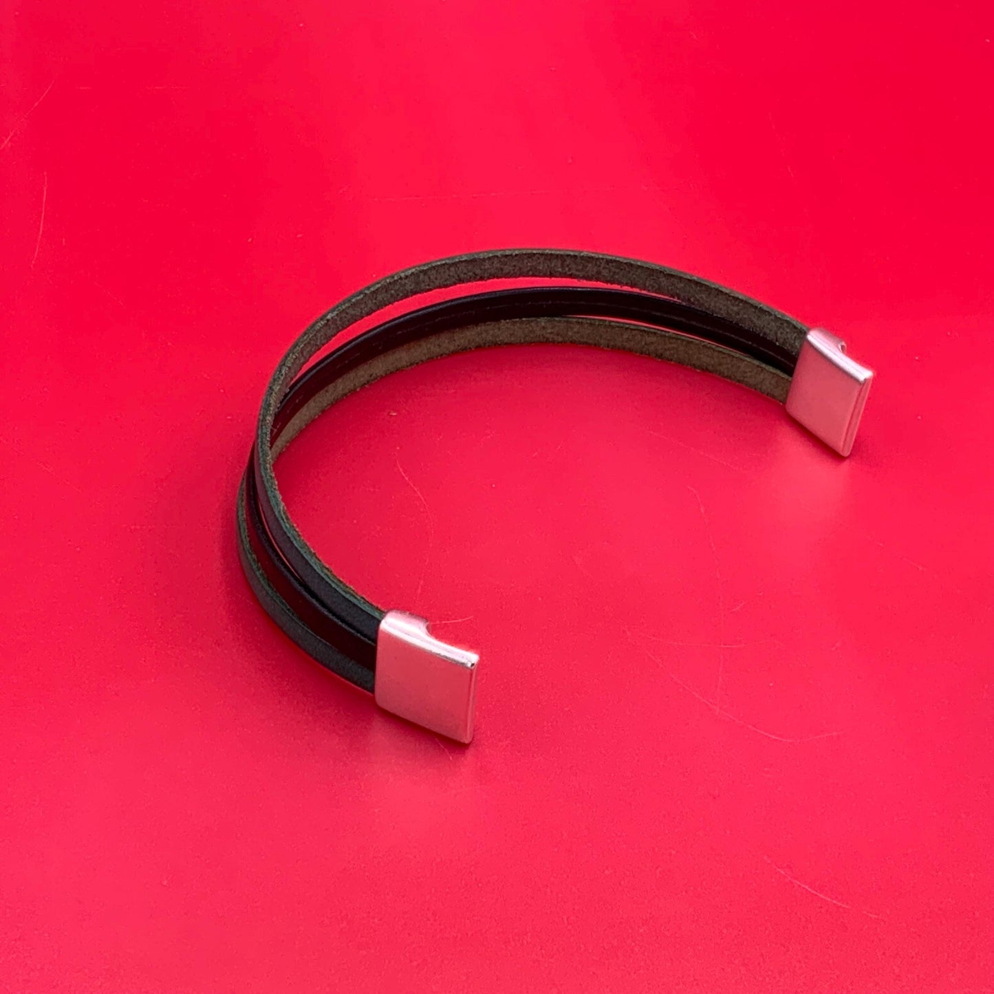 FC0142>>MADE in EUROPE zamak 15mm flat cord clasp, flat leather cord clasp, 15mm flat clasp  Qty1