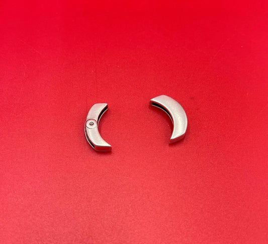FS0653>> MADE in EUROPE 2 Zamak curved sliders for 20mm cord, 20mm flat cord slider qty2
