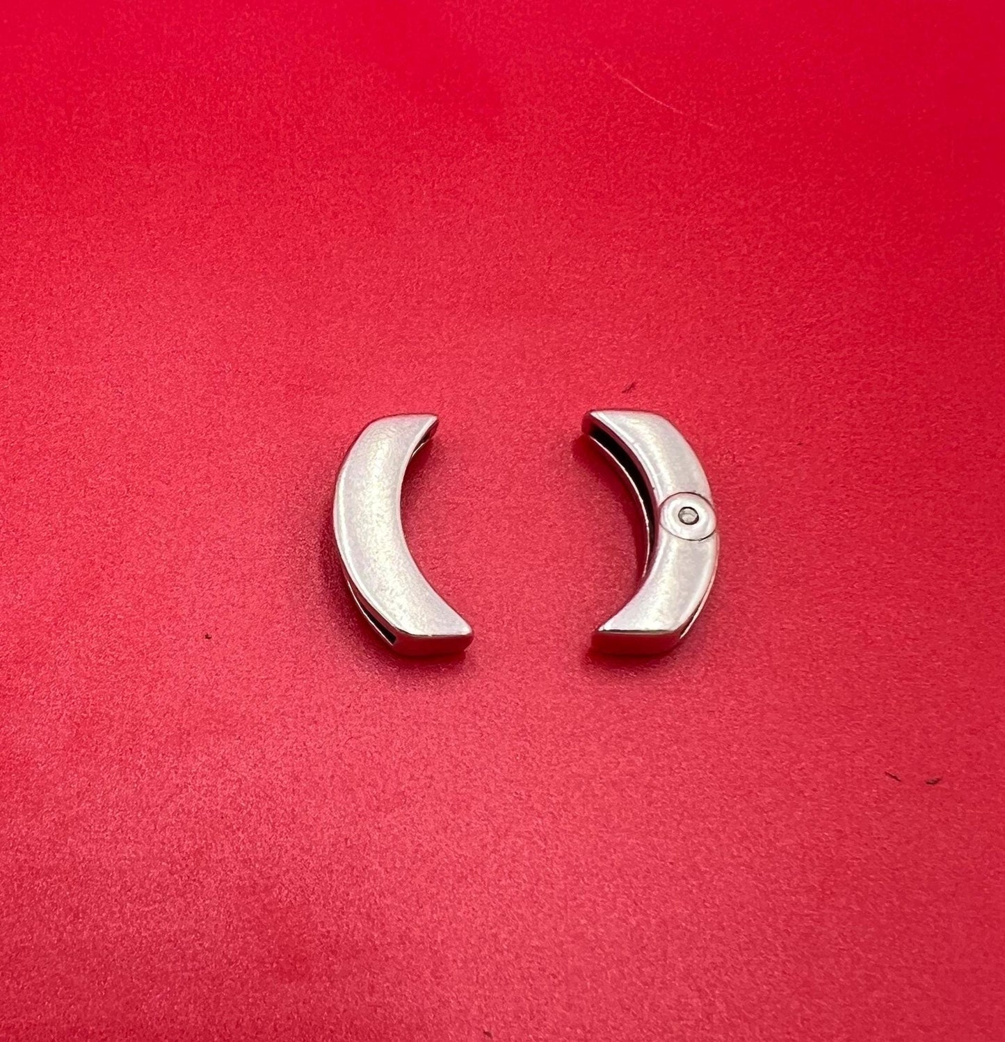 FS0653>> MADE in EUROPE 2 Zamak curved sliders for 20mm cord, 20mm flat cord slider qty2