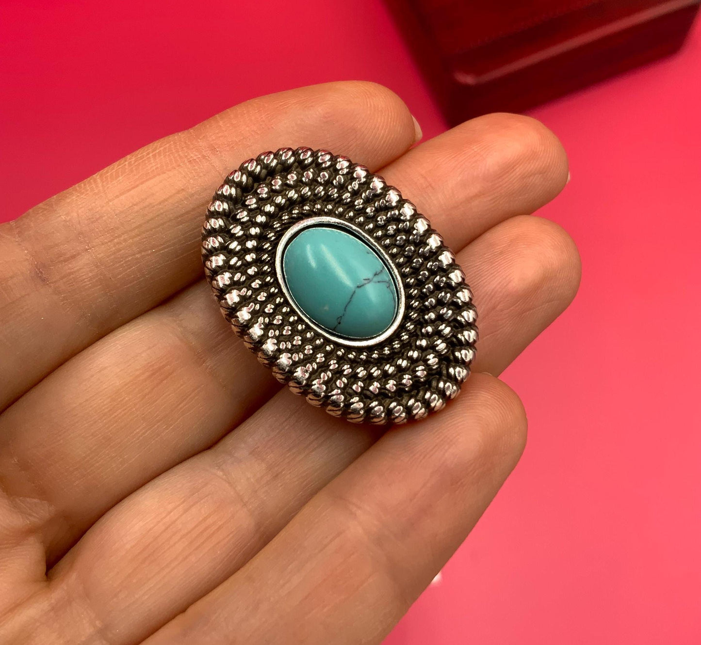 FS0656>> Made in EUROPE zamak 10mm oval slider with gemstone cabochon