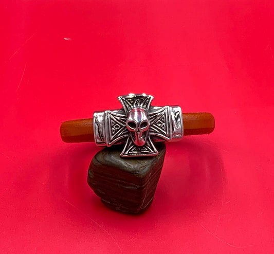 LS0112>>316 Stainless steel slider tube, licorice skull slider, licorice cord slider, licorice skull slider tube.