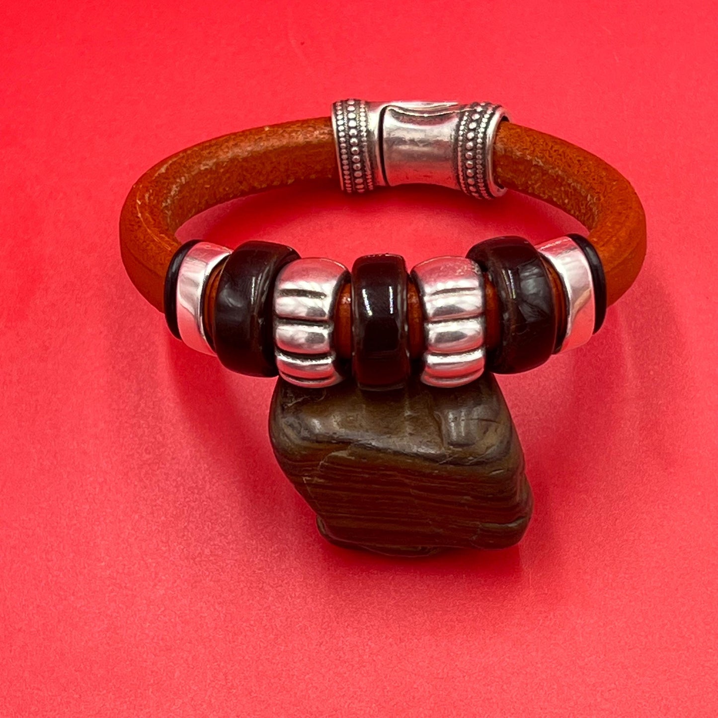 LS0113>>MADE IN EUROPE ceramic licorice cord sliders, licorice ceramic slider, 10x6mm ceramic sliders (qty 1)