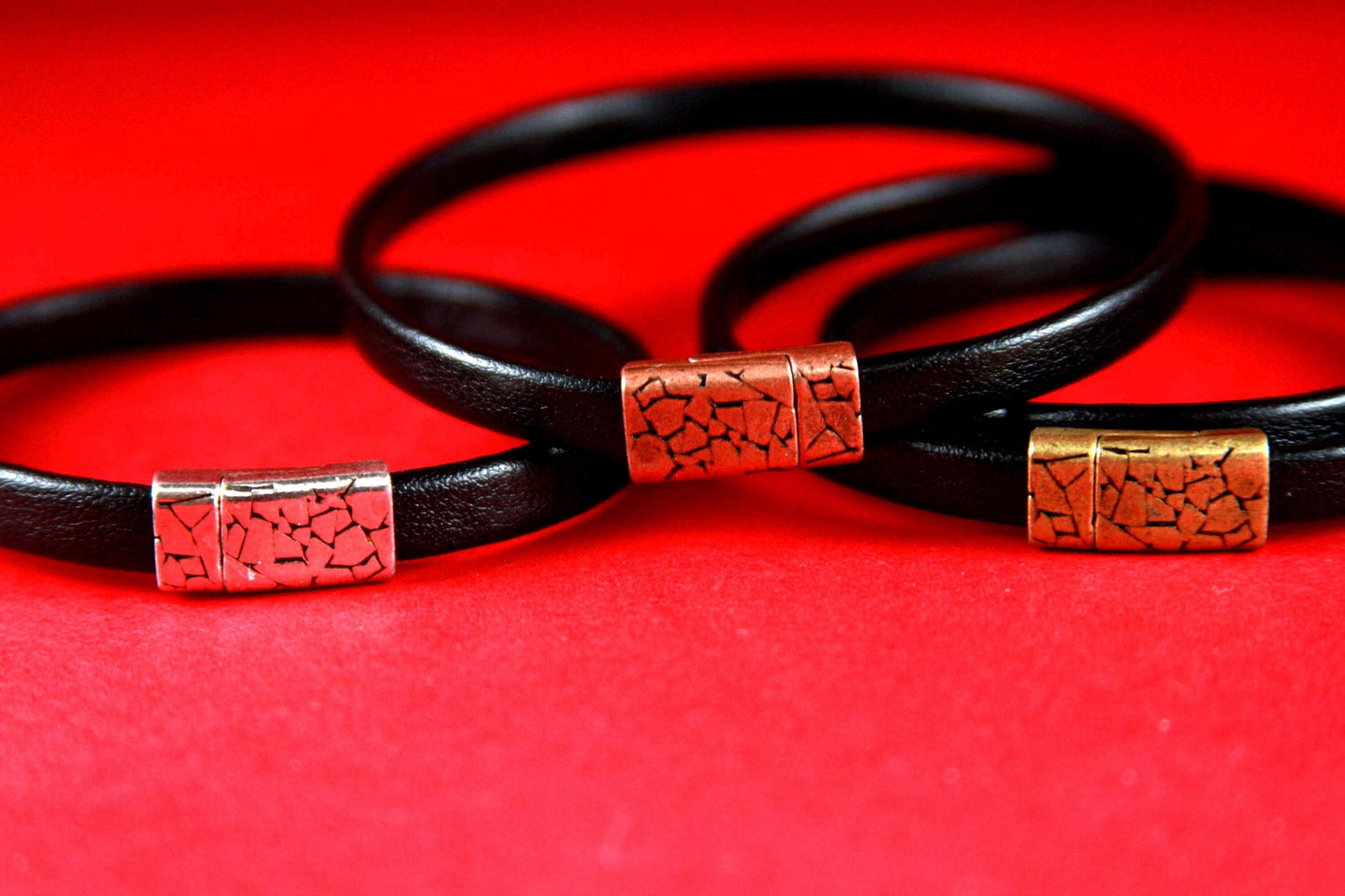 FC0110>>MADE in EUROPE zamak  clasp for flat 6mm cord, zamak cracked clasp for flat cord,  clasp for 6mm cord (TM6x2KR) qty1