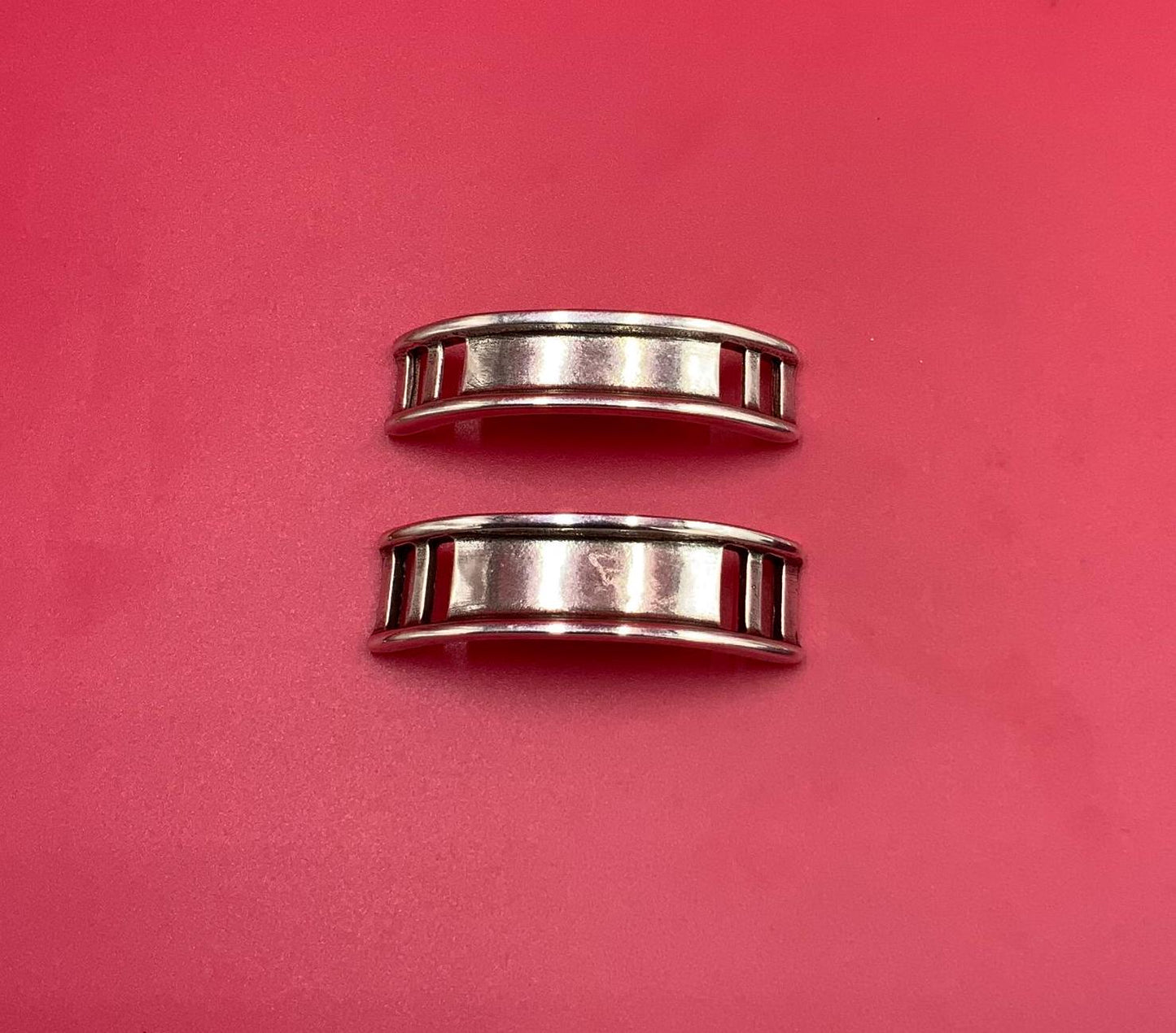 FS0663>>MADE in EUROPE zamak slider link, 10mm cord slider, silver slider Qty1