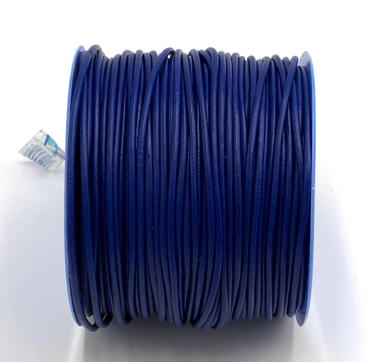 MADE in EUROPE 2 yards of 3mm l blue round leather cord, 3mm blue leather cord (3ANIAZROY)
