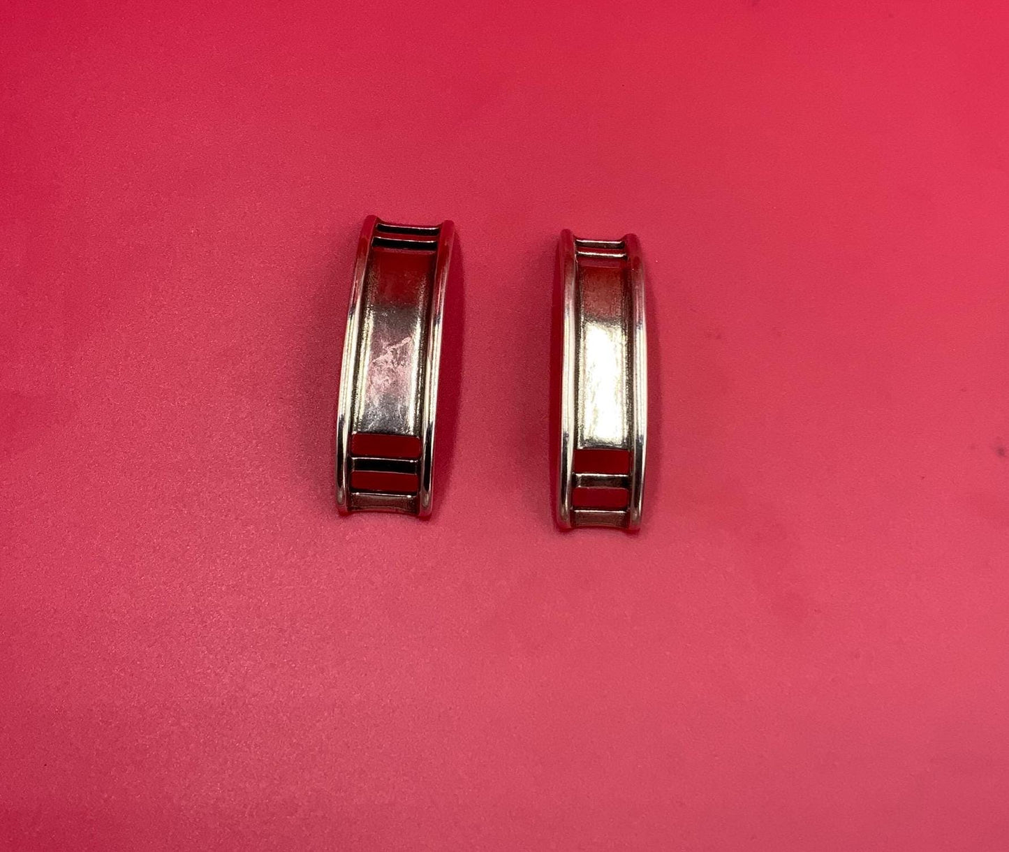 FS0663>>MADE in EUROPE zamak slider link, 10mm cord slider, silver slider Qty1