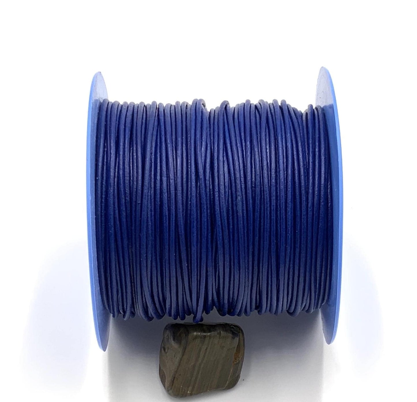 MADE IN EUROPE 6 feet 2mm leather cord, 2mm blue leather cord, 2mm round blue leather cord