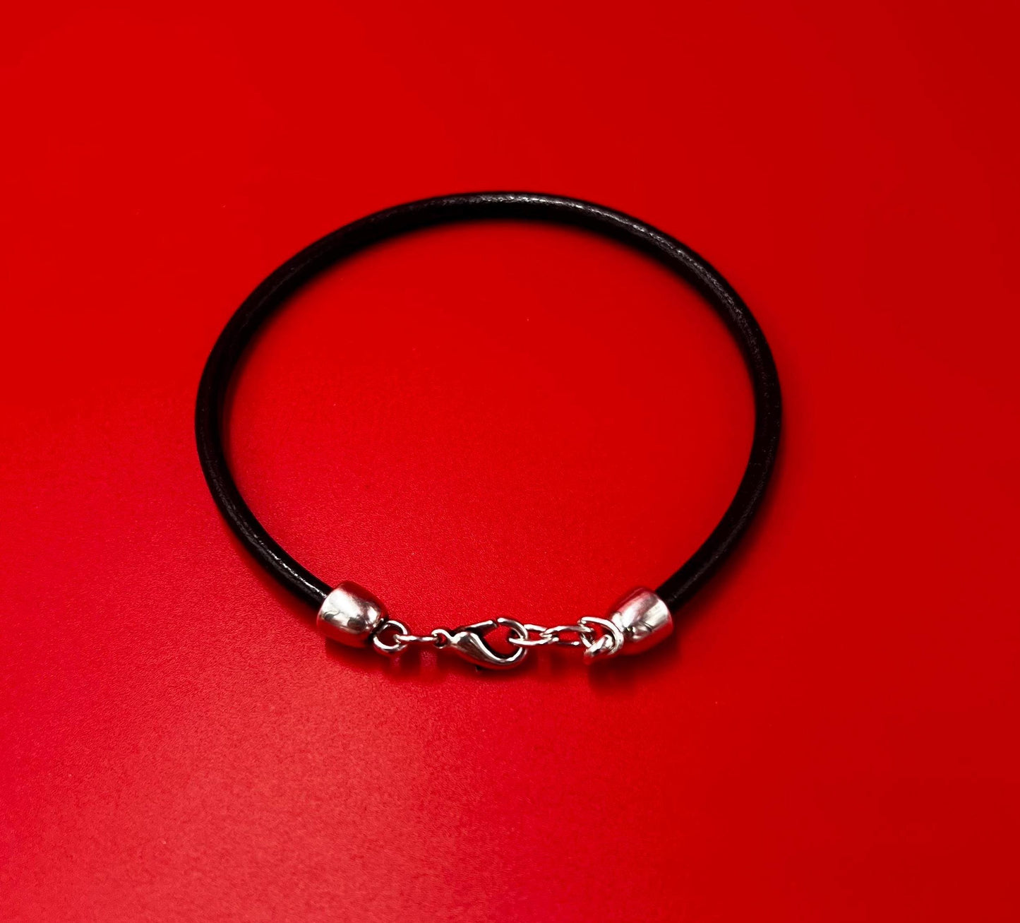 RC0256>>MADE IN EUROPE 3.5mm cord clasp, 3.5mm round leather cord clasp, round cord zamak clasp  Qty1